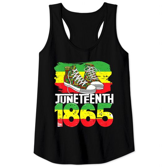 Discover Juneteenth June 19 1865 Black African American Independence Tank Tops