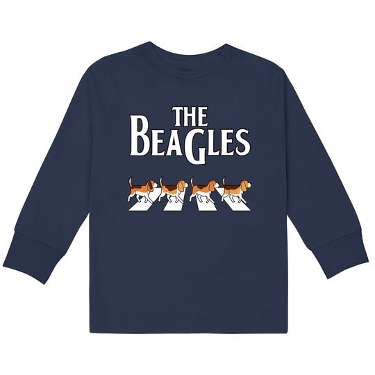 Discover The Beagles funny dog cute - Dog -  Kids Long Sleeve T-Shirts