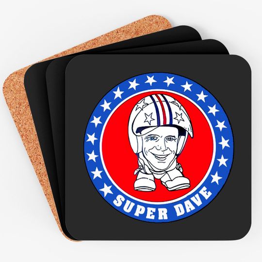 Discover Super Dave logo - Super Dave Osborne - Coasters