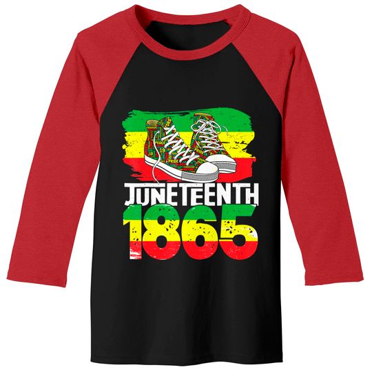 Discover Juneteenth June 19 1865 Black African American Independence Baseball Tees