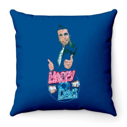 Discover Happy Days, distressed - Happy Days - Throw Pillows