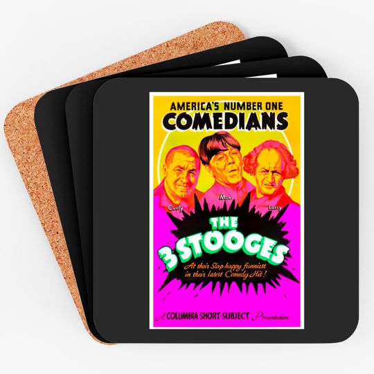Discover 3 Stooges Collector's Coaster - Three Stooges - Coasters