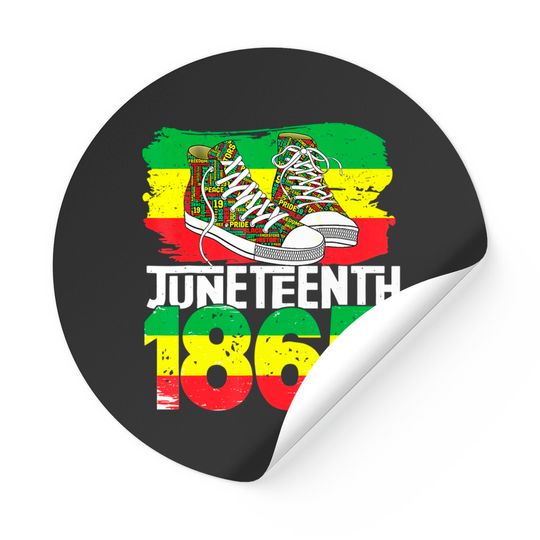 Discover Juneteenth June 19 1865 Black African American Independence Stickers