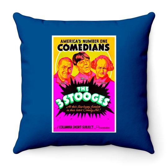 Discover 3 Stooges Collector's Throw Pillow - Three Stooges - Throw Pillows