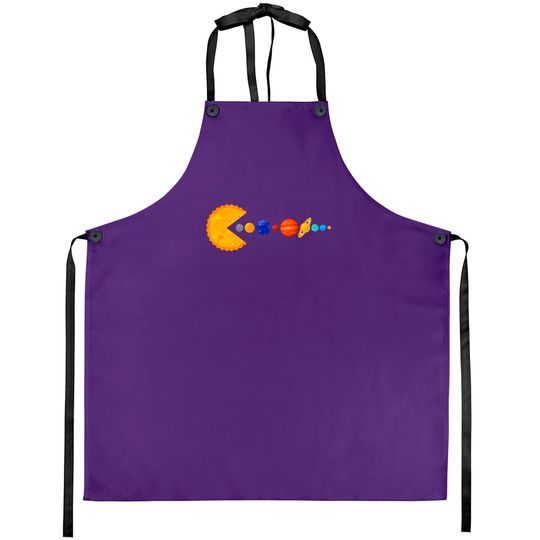Discover Pacman Eating Planets - Pacman - Aprons