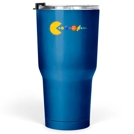 Discover Pacman Eating Planets - Pacman - Tumblers 30 oz