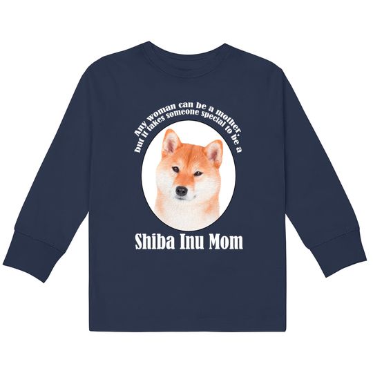 Discover Shiba Inu Mom - Shiba Inu -  Kids Long Sleeve T-Shirts