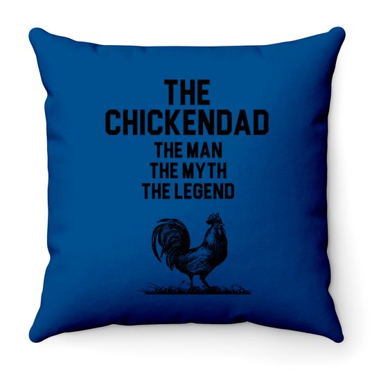 Discover Chicken Dad - Chicken Dad - Throw Pillows