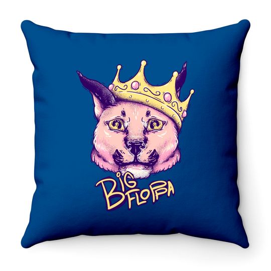 Discover Big Floppa - New Rapper Meme - Big Floppa - Throw Pillows
