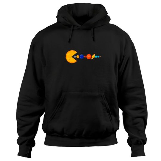Discover Pacman Eating Planets - Pacman - Hoodies