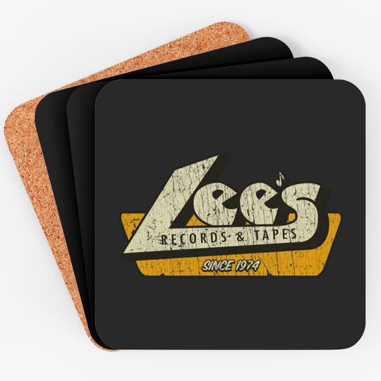 Discover Lee's Records and Tapes 1974 - Record Store - Coasters