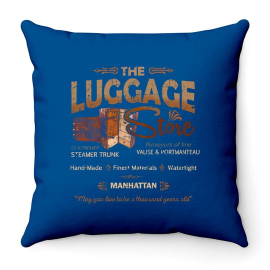 Discover The Luggage Store from Joe vs the Volcano - Joe Vs The Volcano - Throw Pillows