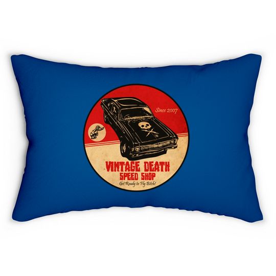 Discover Vintage Death Speed Shop - Deathproof - Lumbar Pillows