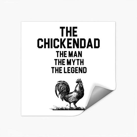 Discover Chicken Dad - Chicken Dad - Stickers