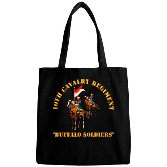 Discover 10th Cavalry Regiment w Cavalrymen - Buffalo Soldiers - 10th Cavalry Regiment W Cavalrymen Bu - Bags