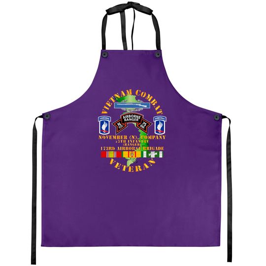 Discover Vietnam Combat Vet - N Co 75th Infantry (Ranger) - 173rd Airborne Bde SSI - Vietnam Combat Vet N Co 75th Infantry - Aprons