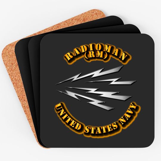 Discover Navy - Rate - Radioman - Veteran - Coasters