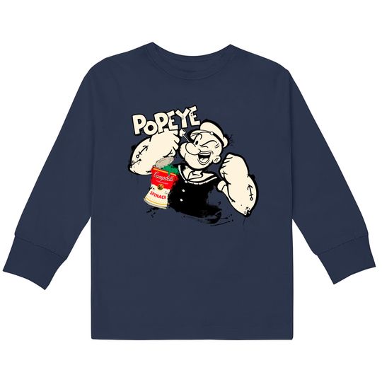 Discover POPeye the sailor man - Popeye -  Kids Long Sleeve T-Shirts