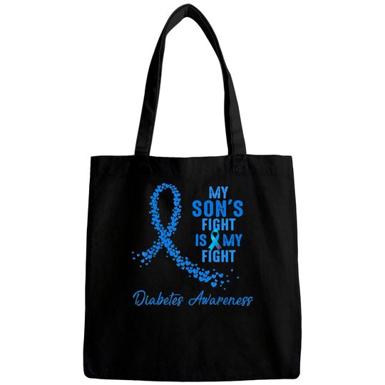 Discover My Son's Fight Is My Fight Type 1 Diabetes Awareness - Diabetes Awareness - Bags