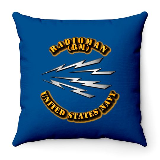 Discover Navy - Rate - Radioman - Veteran - Throw Pillows