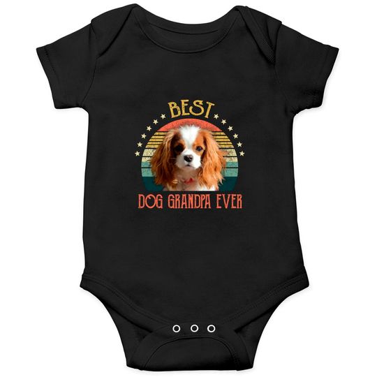 Discover Mens Best Dog Grandpa Ever Cavalier King Charles Spaniel Fathers Day Gift - Quarantine - Onesies