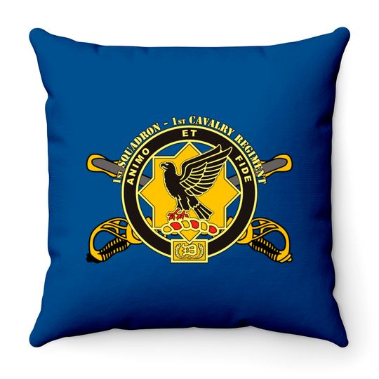 Discover 1st Squadron, 1st Cavalry Regiment - U.S. Army - 1st Squadron 1st Cavalry Regiment - Throw Pillows
