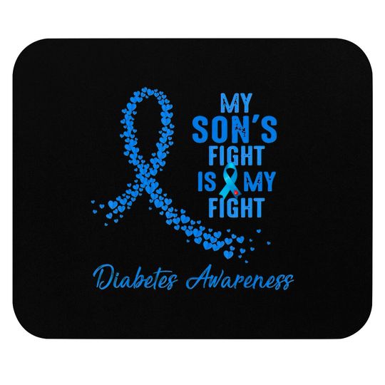 Discover My Son's Fight Is My Fight Type 1 Diabetes Awareness - Diabetes Awareness - Mouse Pads