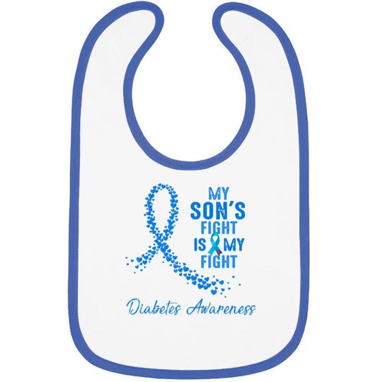 Discover My Son's Fight Is My Fight Type 1 Diabetes Awareness - Diabetes Awareness - Bibs