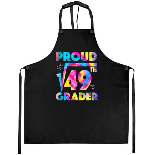 Discover Proud 7th Grade Square Root of 49 Teachers Students - 7th Grade Student - Aprons