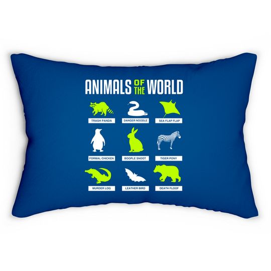 Discover Animals Of The World - Animals Of The World - Lumbar Pillows