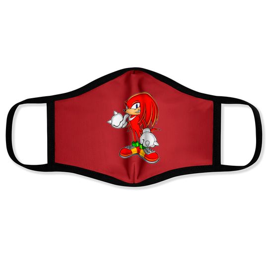 Discover Knuckles The Echidna - Knuckles The Echidna - Face Masks