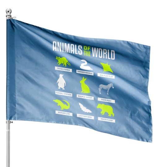 Discover Animals Of The World - Animals Of The World - House Flags