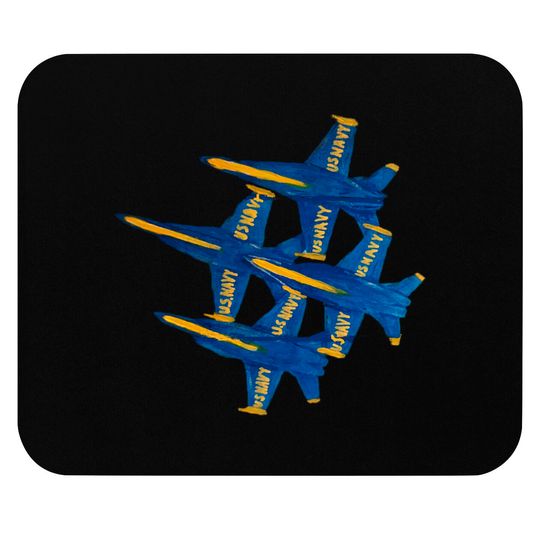 Discover Navy Blue Angels - Navy - Mouse Pads