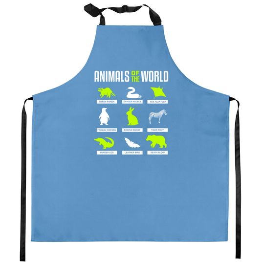 Discover Animals Of The World - Animals Of The World - Kitchen Aprons