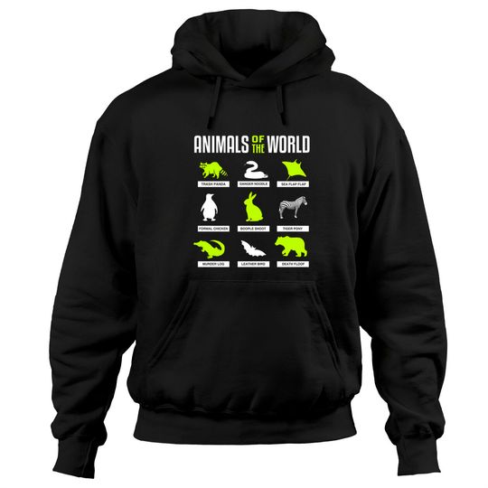 Discover Animals Of The World - Animals Of The World - Hoodies