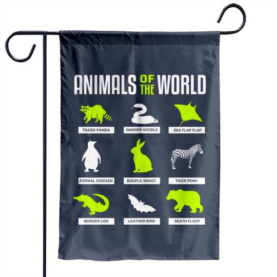 Discover Animals Of The World - Animals Of The World - Garden Flags