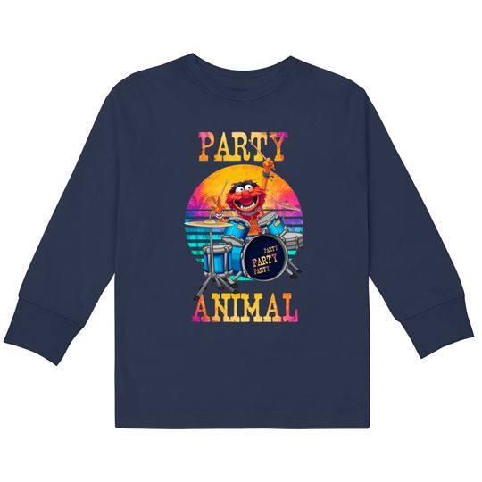 Discover retro party animal - Muppets -  Kids Long Sleeve T-Shirts
