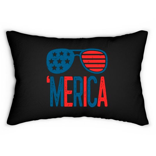 Discover Merica Sunglasses - Merica - Lumbar Pillows