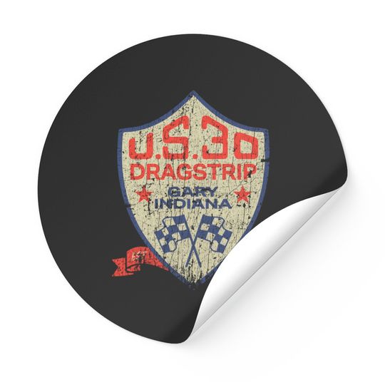 Discover U.S. 30 Dragstrip 1954 - Drag Racing - Stickers