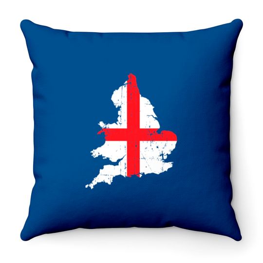 Discover England Throw Pillows