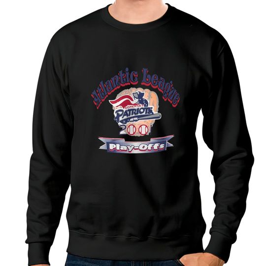 Discover Vintage 2001 Somerset Patriots Atlantic League Playoffs Sweatshirts, Somerset Patriots Baseball Team Shirt