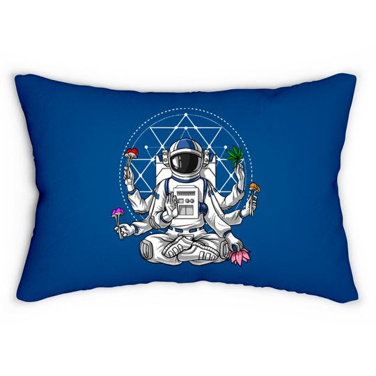 Discover Astronaut Psychedelic Meditation Lumbar Pillows