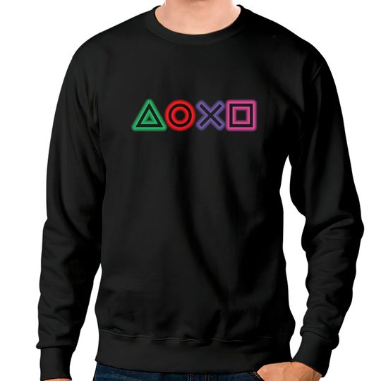 Discover playstation buttons glow Sweatshirts