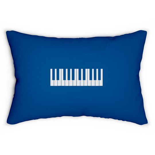Discover Cool Piano Keys Design Lumbar Pillows