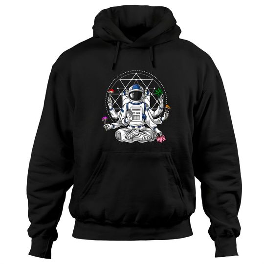 Discover Astronaut Psychedelic Meditation Hoodies