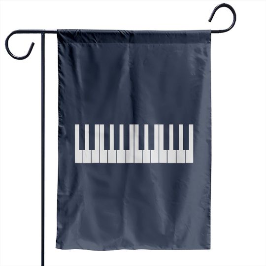 Discover Cool Piano Keys Design Garden Flags