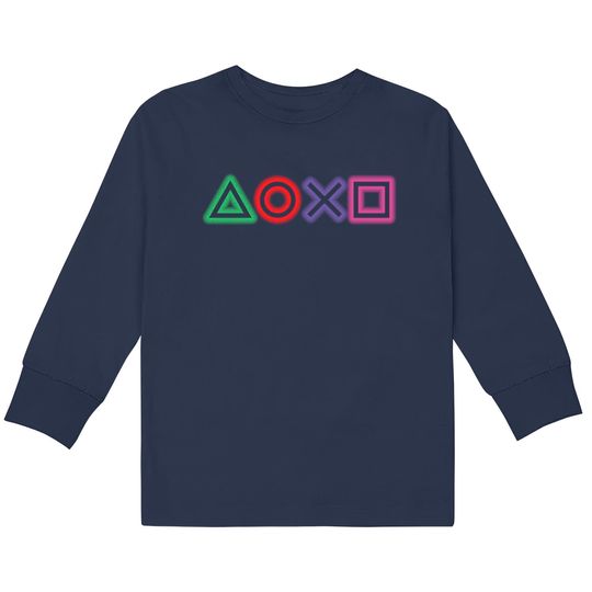 Discover playstation buttons glow  Kids Long Sleeve T-Shirts