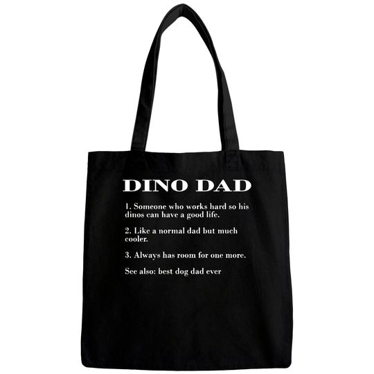 Discover Dino Dad Description FUNNY DINO SHIRT Bags