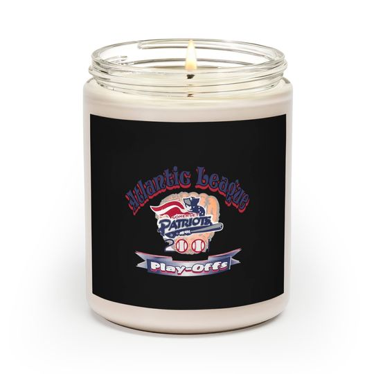 Discover Vintage 2001 Somerset Patriots Atlantic League Playoffs Scented Candles, Somerset Patriots Baseball Team Scented Candle