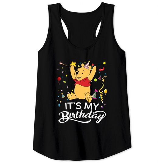 Discover Pooh Winnie the Pooh It's My Birthday Tank Tops